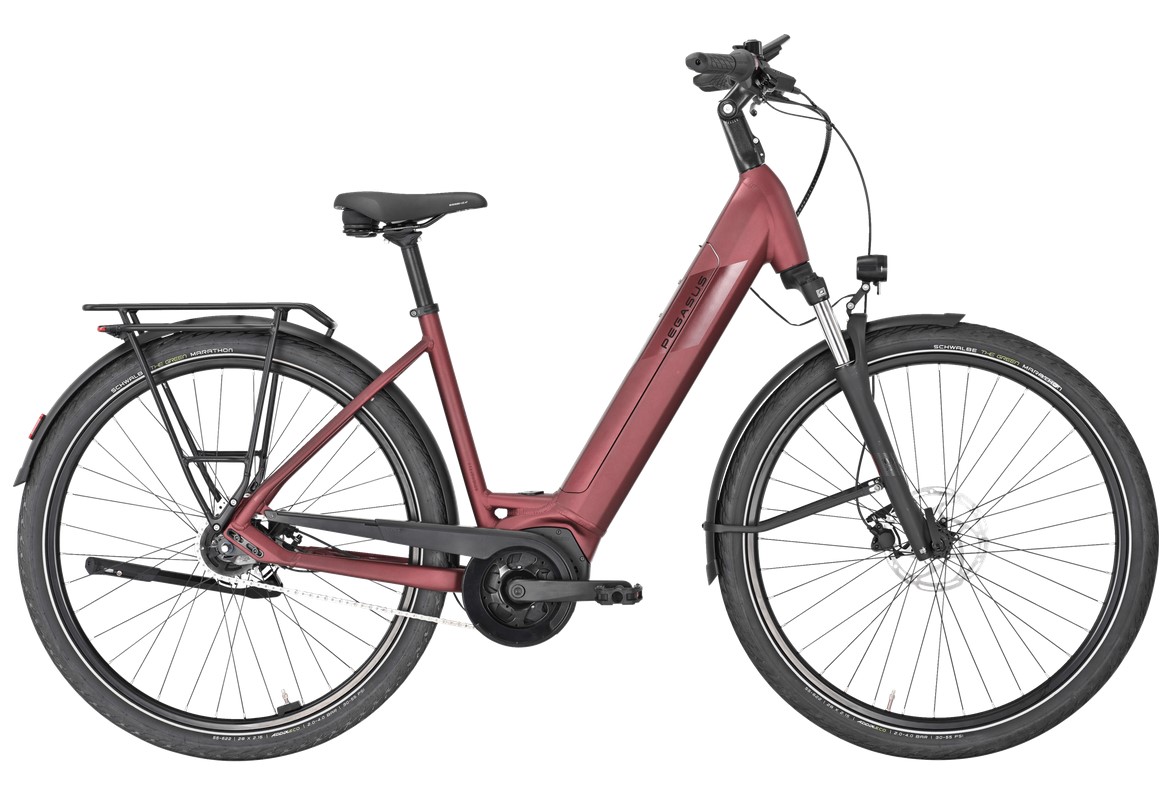 Pegasus SOLERO EVO 5R rot | 625WH | E-Bike Damen City | 2025 | Rücktritt-Nabe