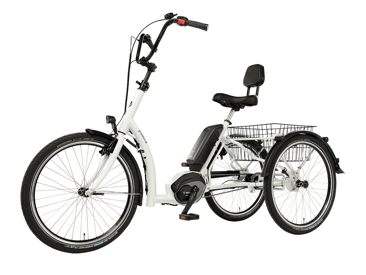 Pfau-Tec Dreirad Combo weiß | 500WH | E-Dreirad | 2024 | Rücktritt-Nabe