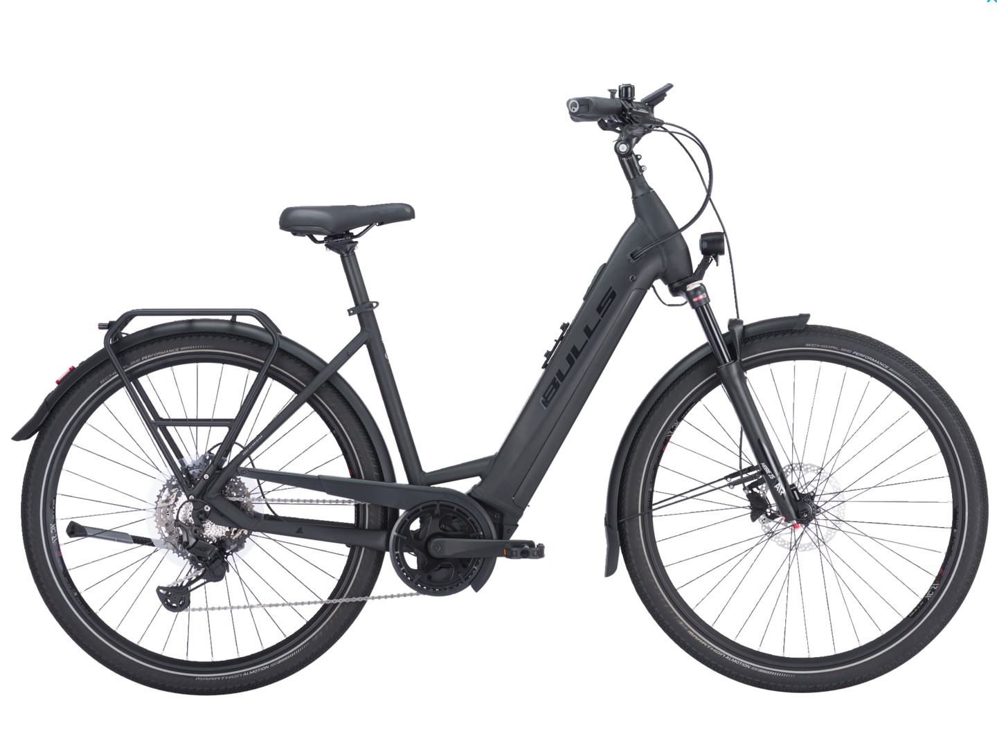 Bulls Cross Lite EVO 2 schwarz | 750WH | E-Bike Damen Trekking | 2024 | Kettenschaltung