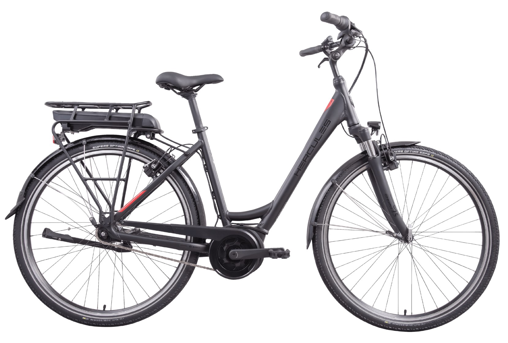 Hercules Roberta R7 Active Plus schwarz | 500WH | E-Bike Damen City | 2024 | Rücktritt-Nabe