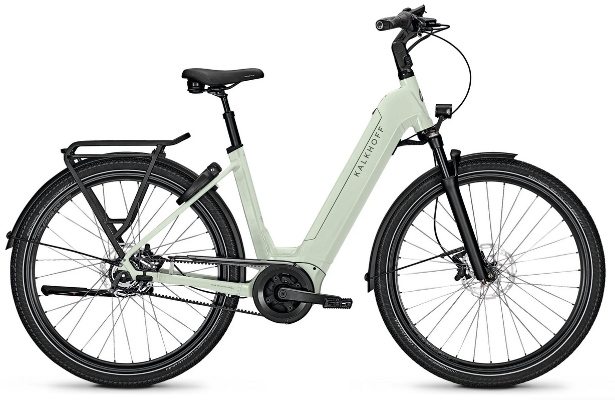 Kalkhoff IMAGE 5.B ADVANCE+ grau (hell) | 625WH | E-Bike Damen Trekking | 2024 | Freilauf-Nabe