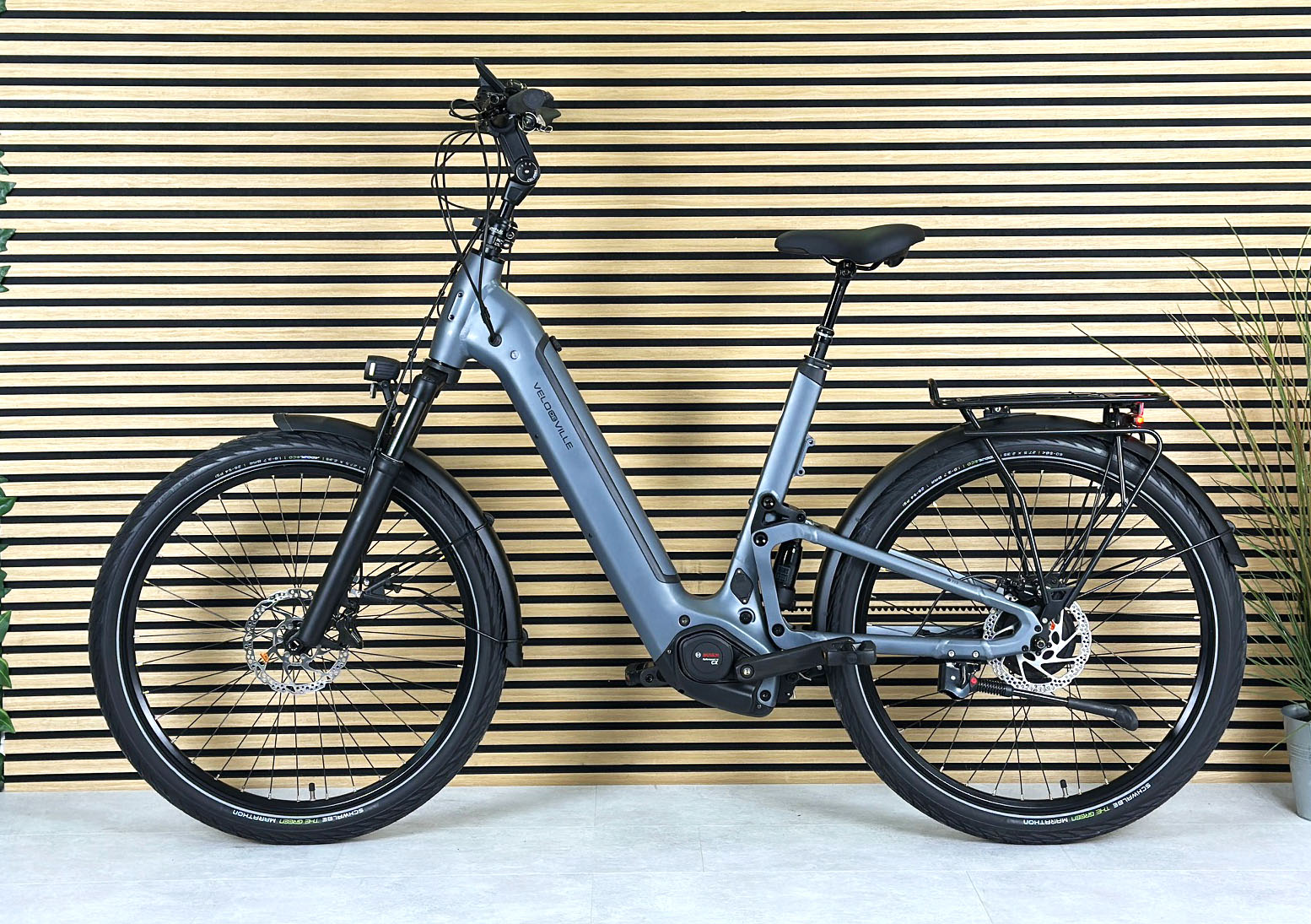 Velo de Ville FEB 990 grau | 800WH | E-Bike Damen Trekking | 2025 | Enviolo