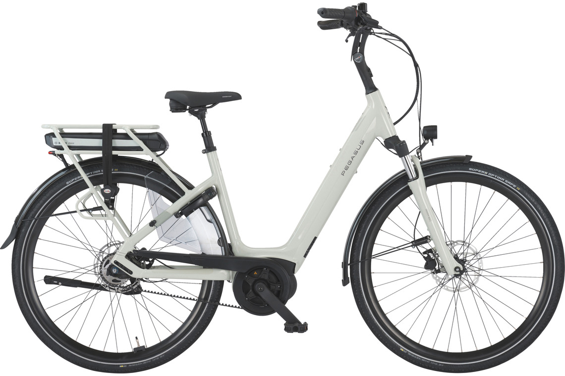 Pegasus SIENA E5F Belt grün (hell) | 500WH | E-Bike Damen City | 2025 | Freilauf-Nabe