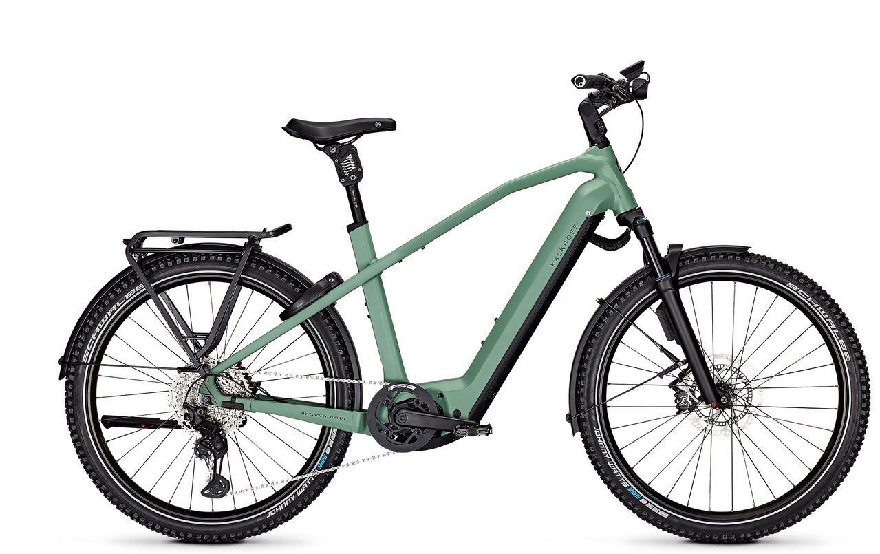 Kalkhoff ENTICE 7.B ADVANCE+ ABS grün | 750WH | E-Bike Herren Trekking | 2025 | Kettenschaltung
