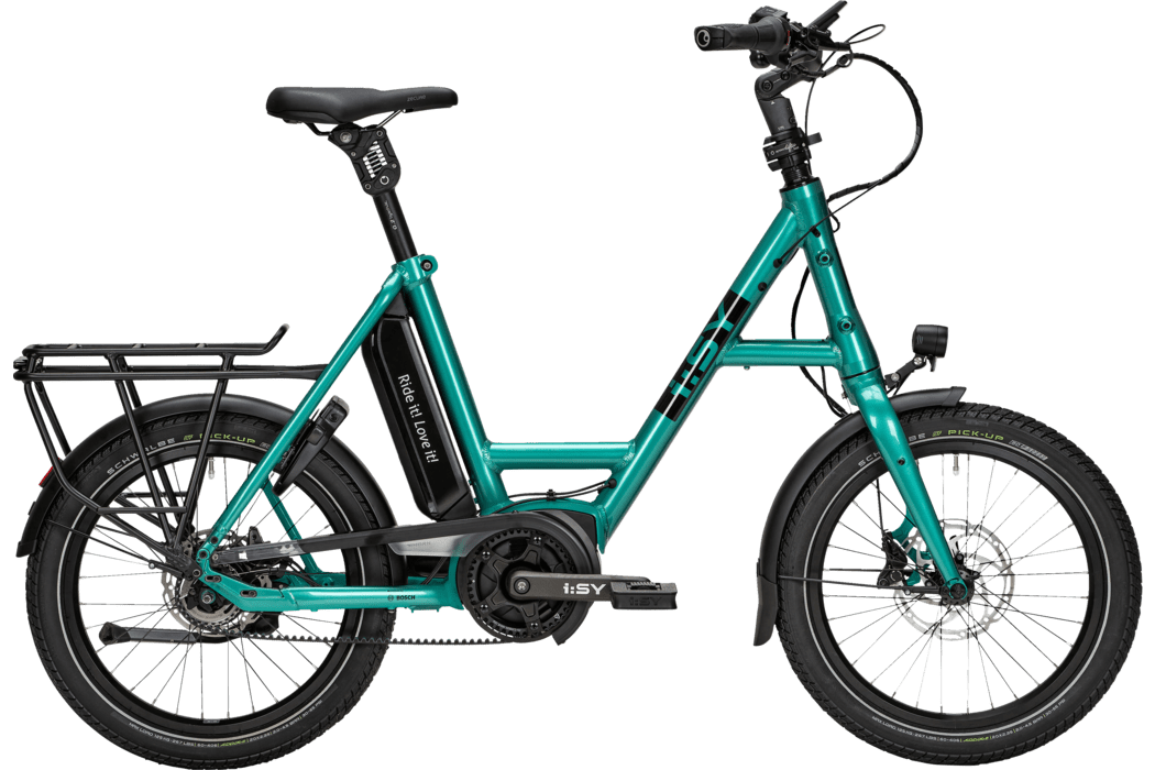 i:SY E5 ZR F Comfort grün | 545WH | E-Bike Kompakt | 2023 | Freilauf-Nabe