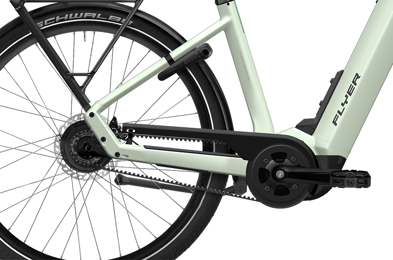 Flyer Upstreet 7.43 grün | 630WH | E-Bike Damen Trekking | 2024 | Freilauf-Nabe