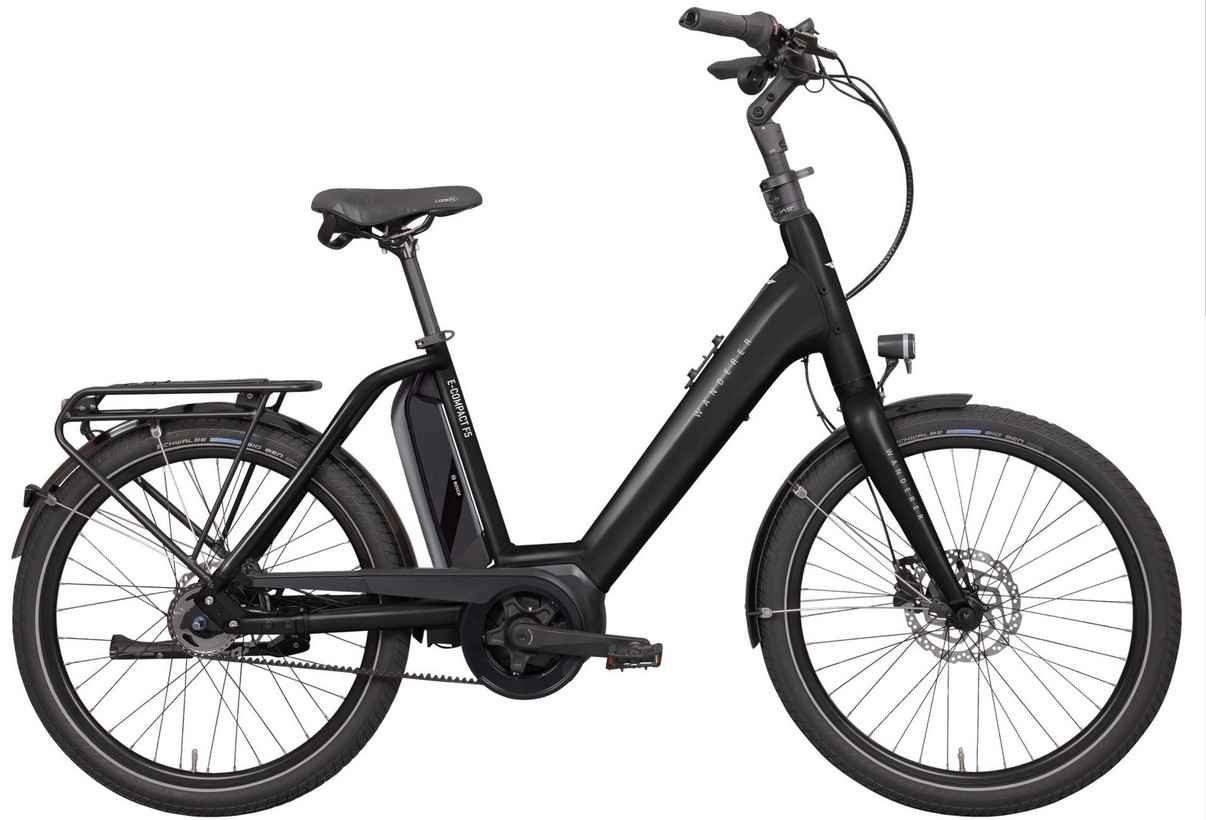 Hercules E-Compact R5 20 Zoll schwarz | 545WH | E-Bike Kompakt | 2024 | Rücktritt-Nabe