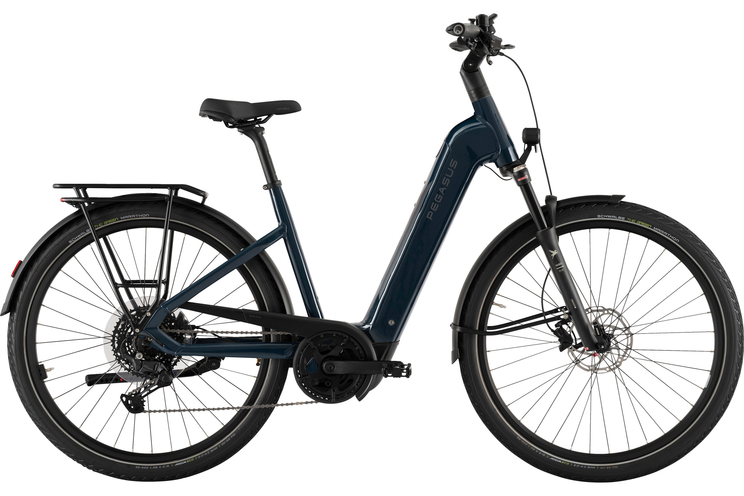 Pegasus Strong EVO 10 Lite blau | 800WH | E-Bike Damen Trekking | 2026 | Kettenschaltung