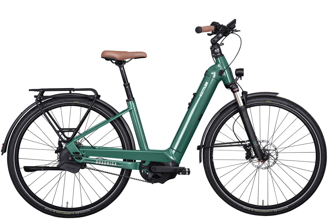 Kettler QUADRIGA PRO BELT AUTOMATIC grün | 750WH | E-Bike Damen Trekking | 2023 | Automatik