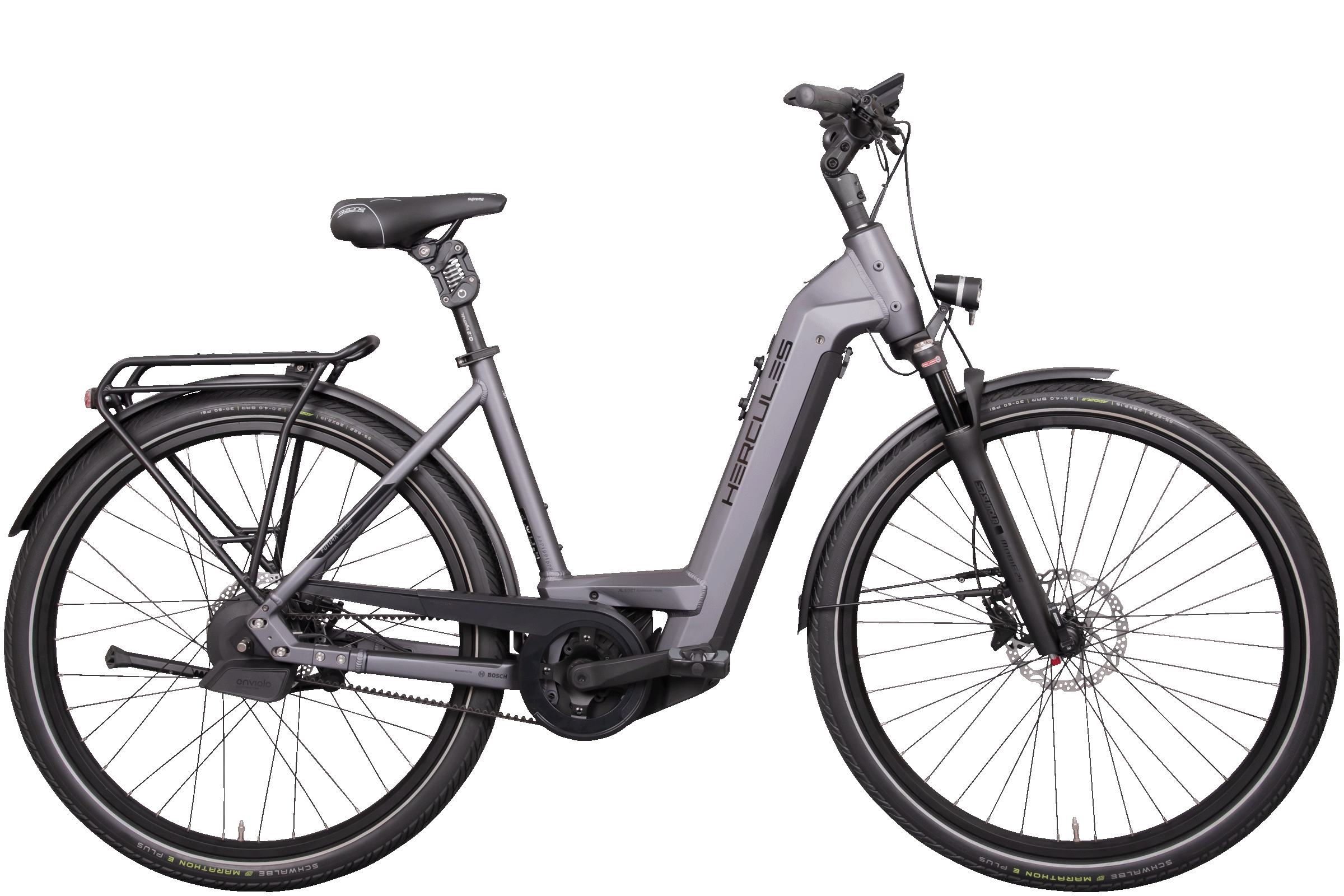 Hercules Futura Max I-F360+ anthrazit | 750WH | E-Bike Damen Trekking | 2024 | Enviolo