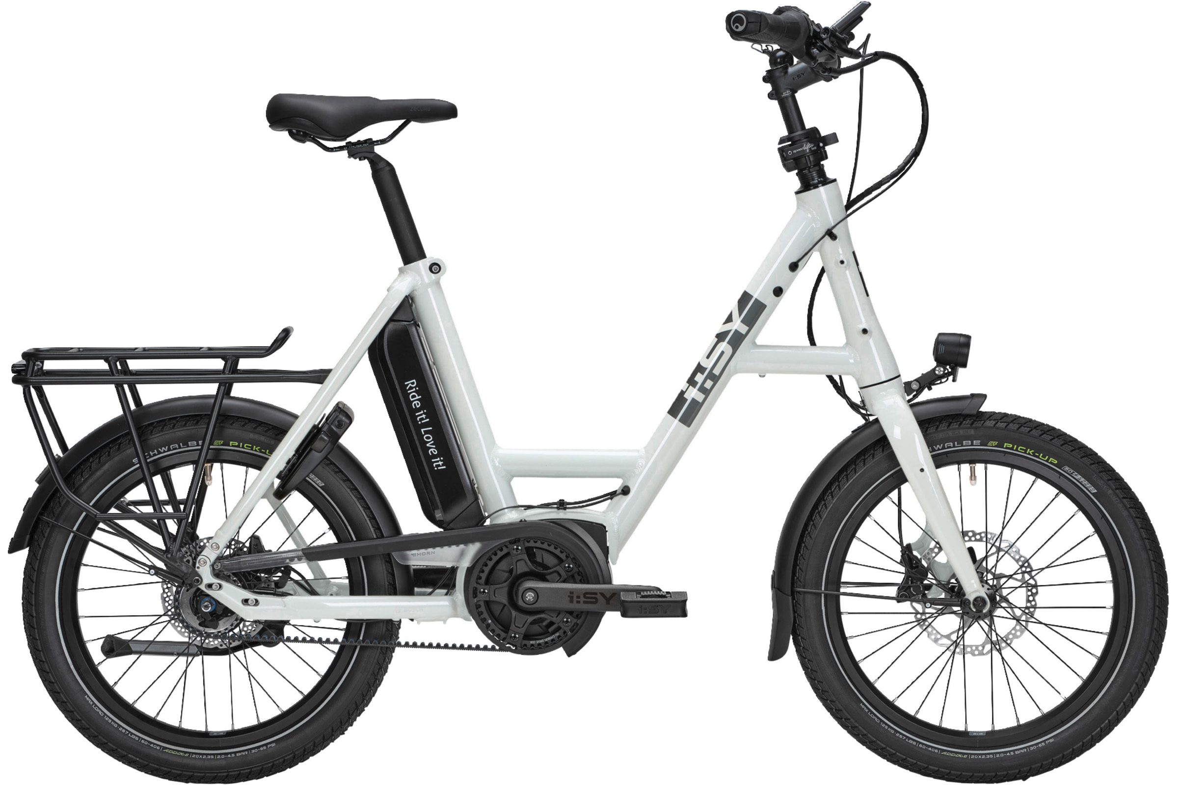 i:SY E5 ZR F weiß | 545WH | E-Bike Kompakt | 2024 | Freilauf-Nabe