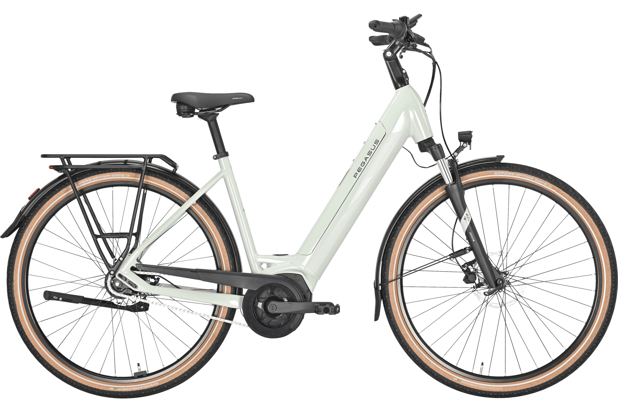 Pegasus SOLERO EVO 8R grün (hell) | 500WH | E-Bike Damen City | 2025 | Rücktritt-Nabe