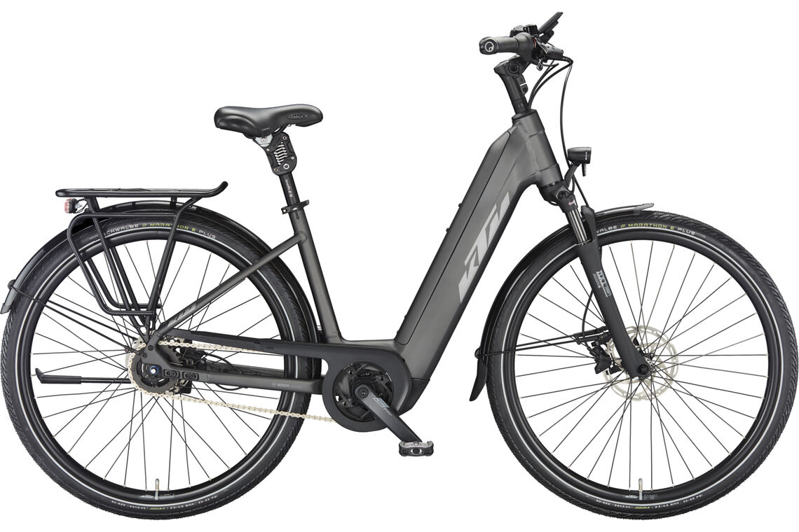 KTM MACINA CITY 610 XL grau | 625WH | E-Bike Damen Trekking | 2024 | Freilauf-Nabe