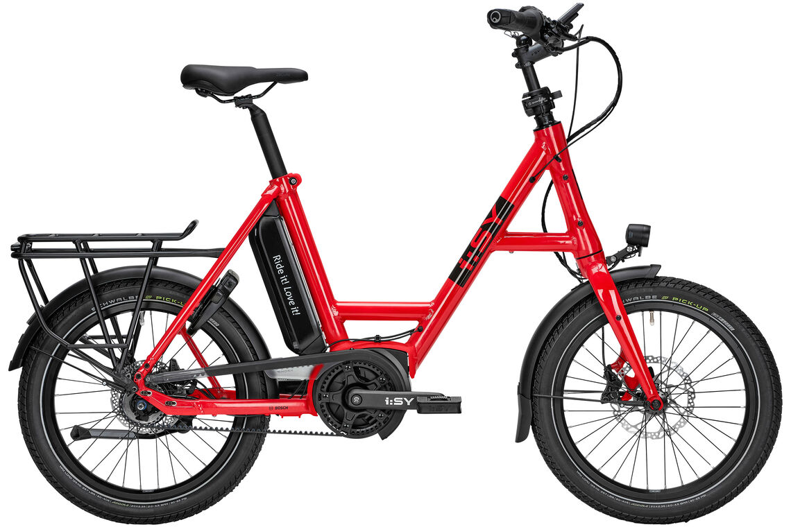 i:SY E5 ZR F rot | 545WH | E-Bike Kompakt | 2023 | Freilauf-Nabe