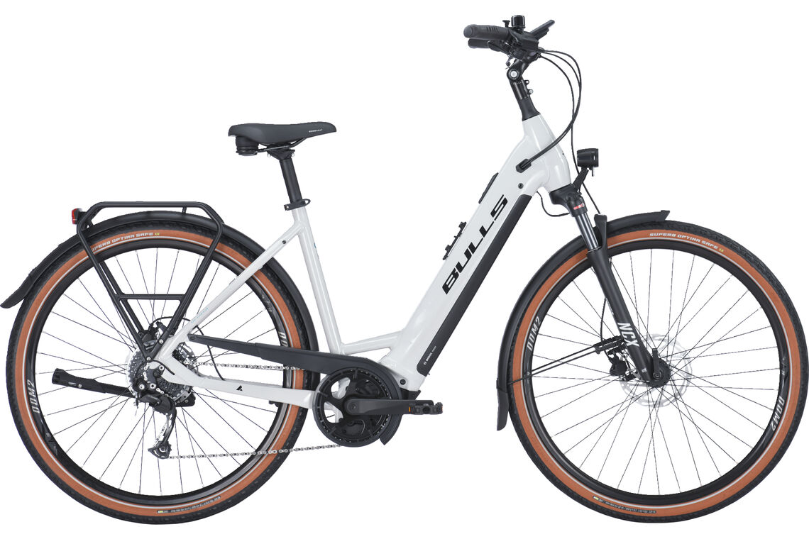 Bulls Cross Lite EVO 1 grau (hell) | 750WH | E-Bike Damen Trekking | 2024 | Kettenschaltung