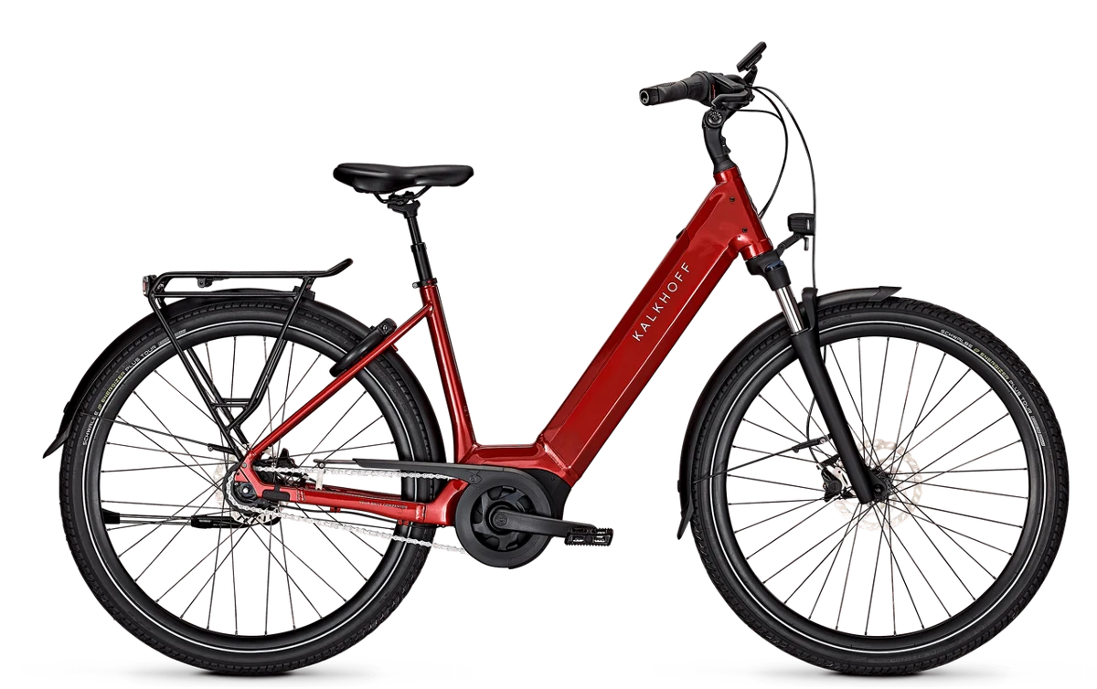 Kalkhoff IMAGE 3.B MOVE rot | 500WH | E-Bike Damen City | 2024 | Rücktritt-Nabe