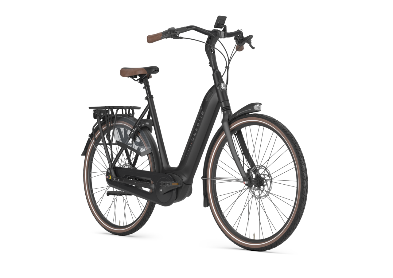 Gazelle Grenoble C8 HMB schwarz | 500WH | E-Bike Damen City | 2024 | Freilauf-Nabe