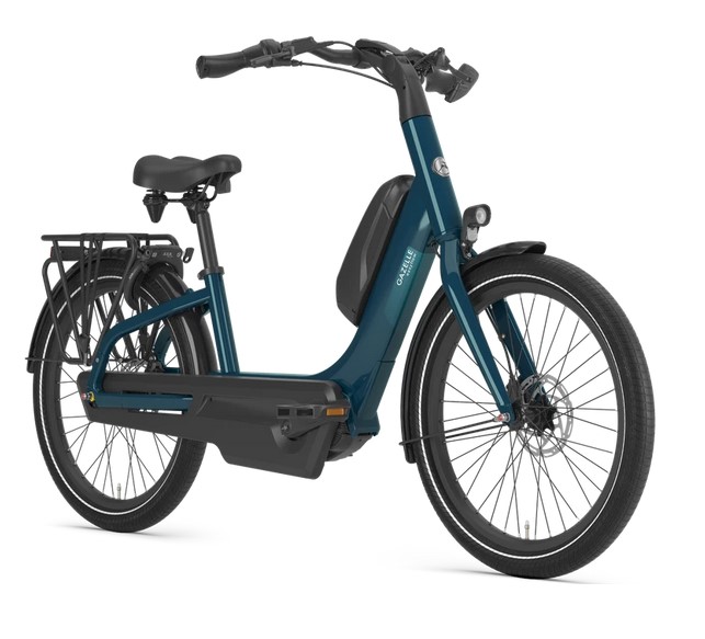 Gazelle Easyflow C7 grün | 630WH | E-Bike Damen City | 2025 | Freilauf-Nabe