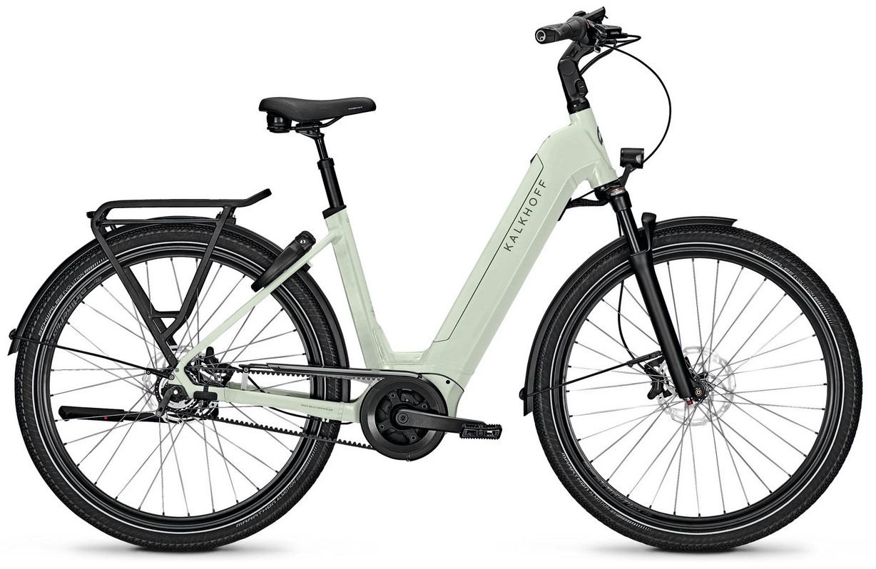 Kalkhoff IMAGE 5.B ADVANCE+ grau (hell) | 625WH | E-Bike Damen City | 2024 | Freilauf-Nabe