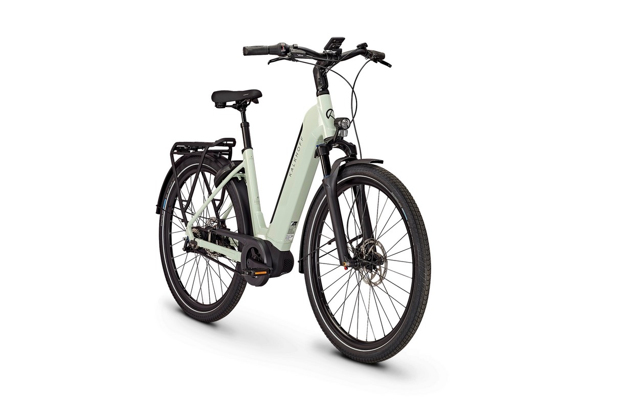 Kalkhoff IMAGE 5.B ADVANCE+ grau (hell) | 625WH | E-Bike Damen City | 2024 | Freilauf-Nabe
