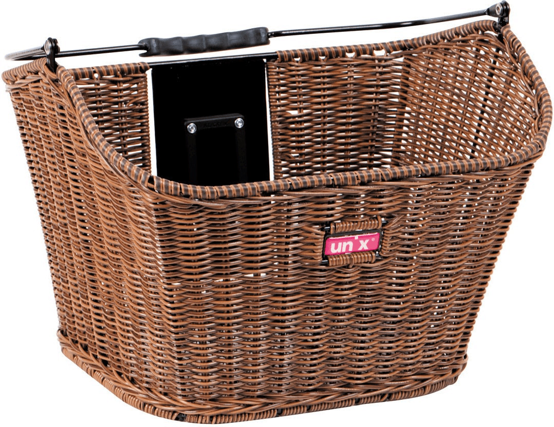 Unix  Manolo Lenkerkorb schwarz geflochten Klickfix 14L