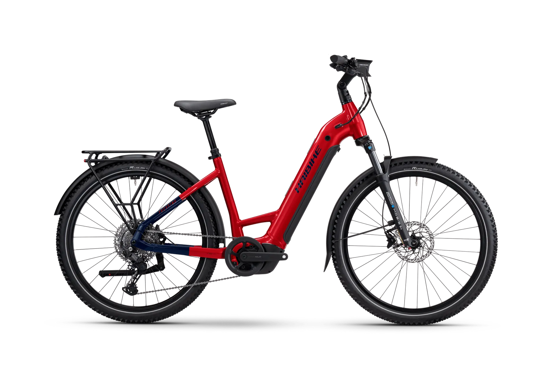 Haibike Trekking 7 rot | 800WH | E-Bike Damen Trekking | 2025 | Kettenschaltung