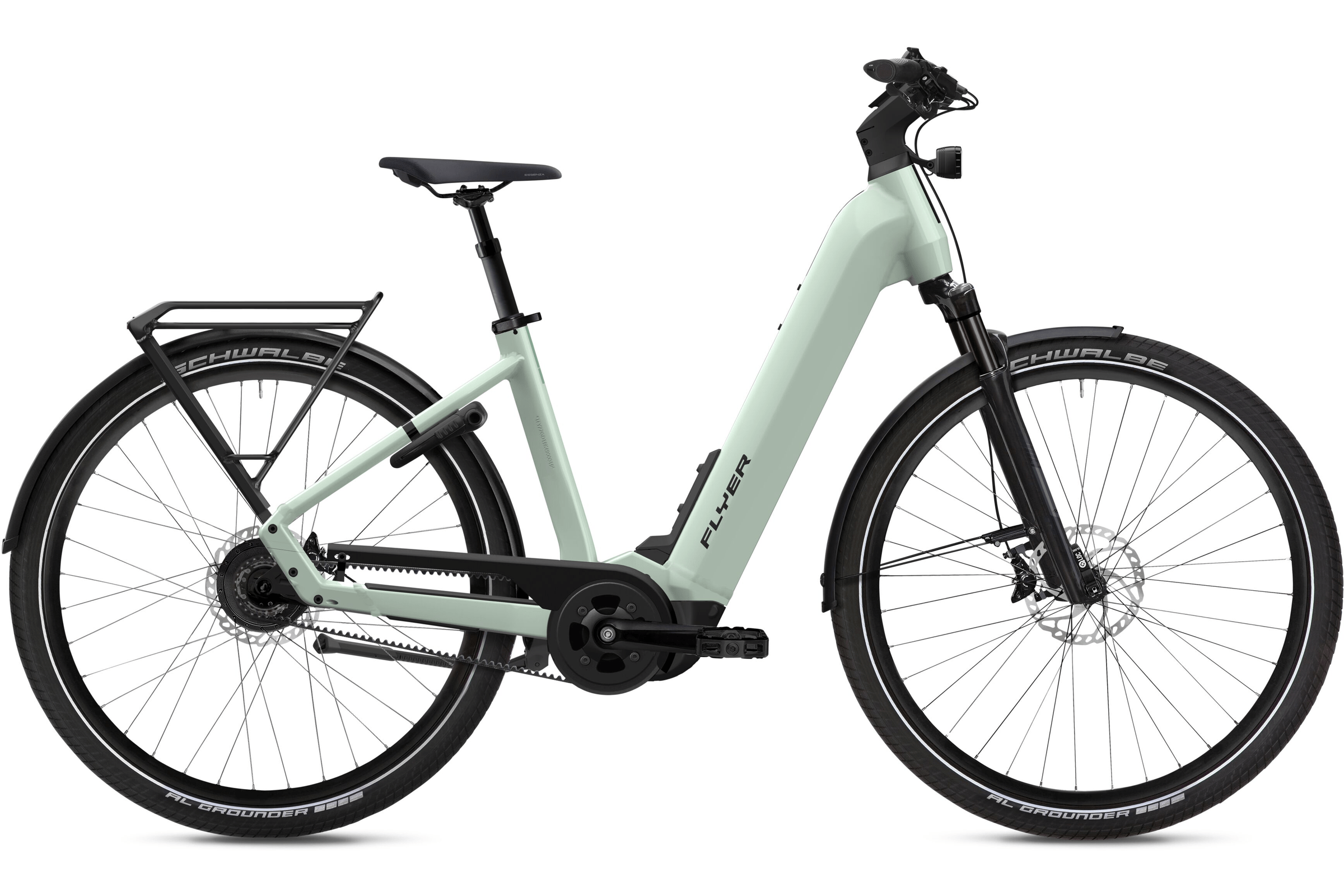 Flyer Upstreet 7.43 grün | 630WH | E-Bike Damen Trekking | 2024 | Freilauf-Nabe