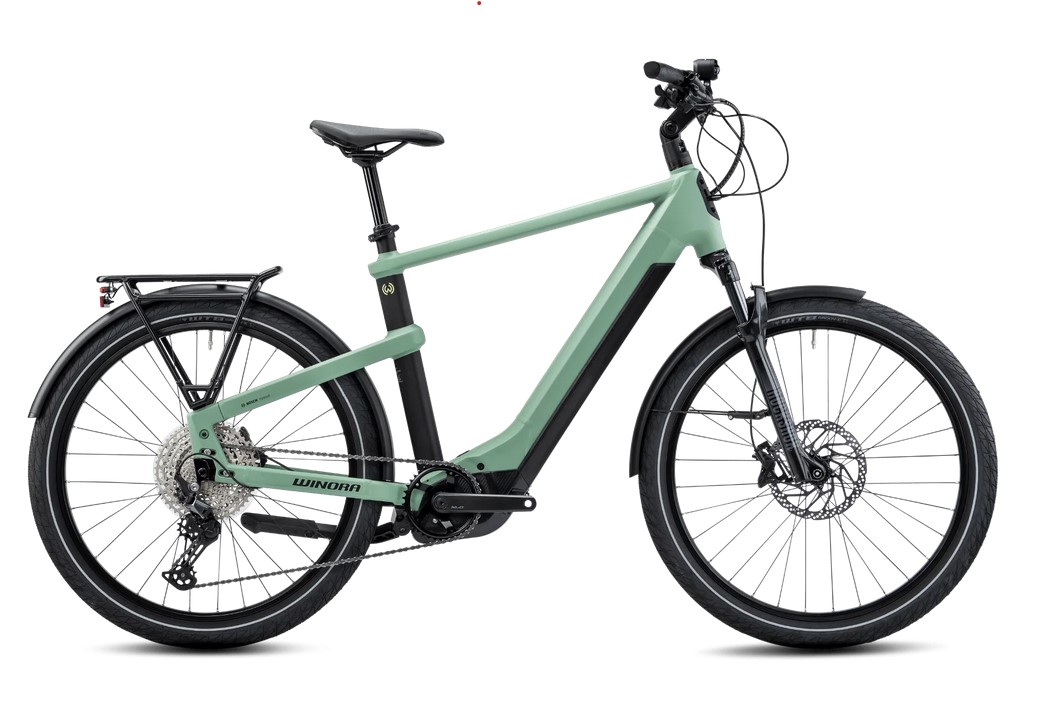 Winora Yakun 12 grün | 750WH | E-Bike Herren Trekking | 2023 | Kettenschaltung