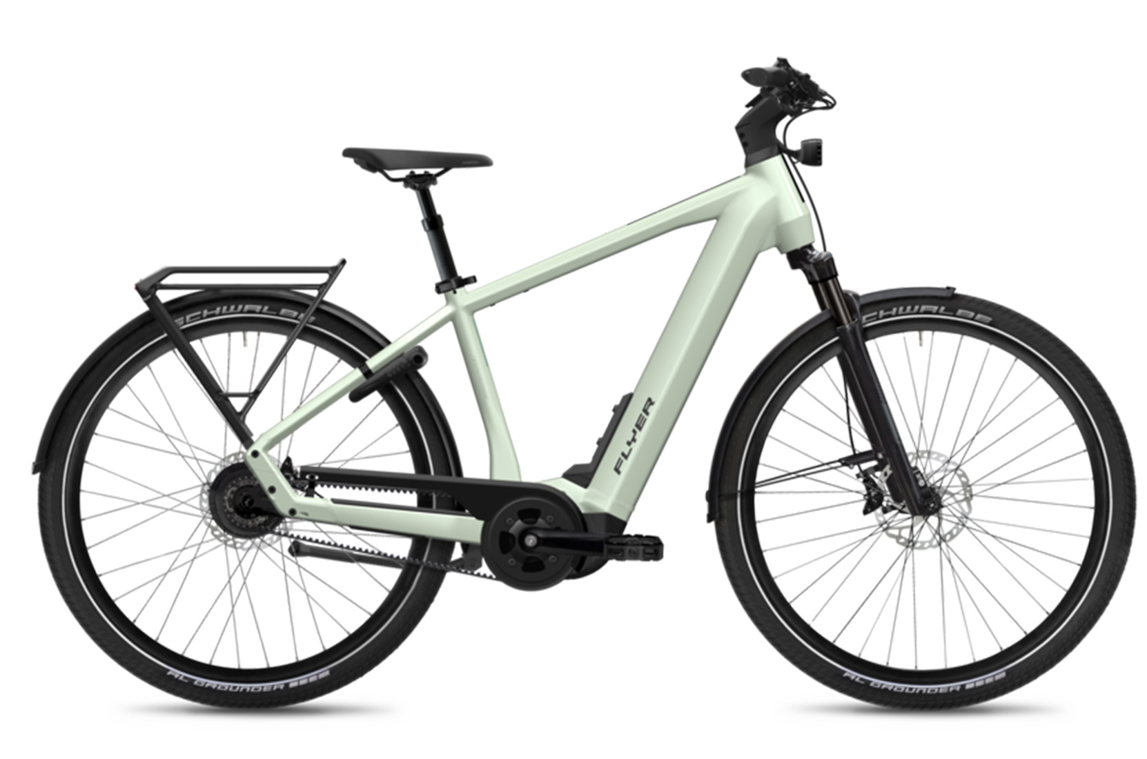 Flyer Upstreet 7.23 grün | 750WH | E-Bike Herren Trekking | 2024 | Enviolo