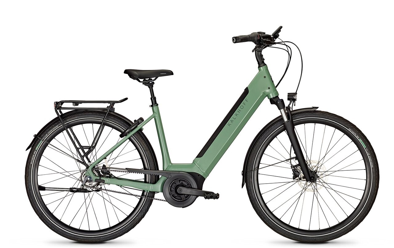 Kalkhoff IMAGE 3.B EXCITE RT grün | 625WH | E-Bike Damen City | 2024 | Rücktritt-Nabe