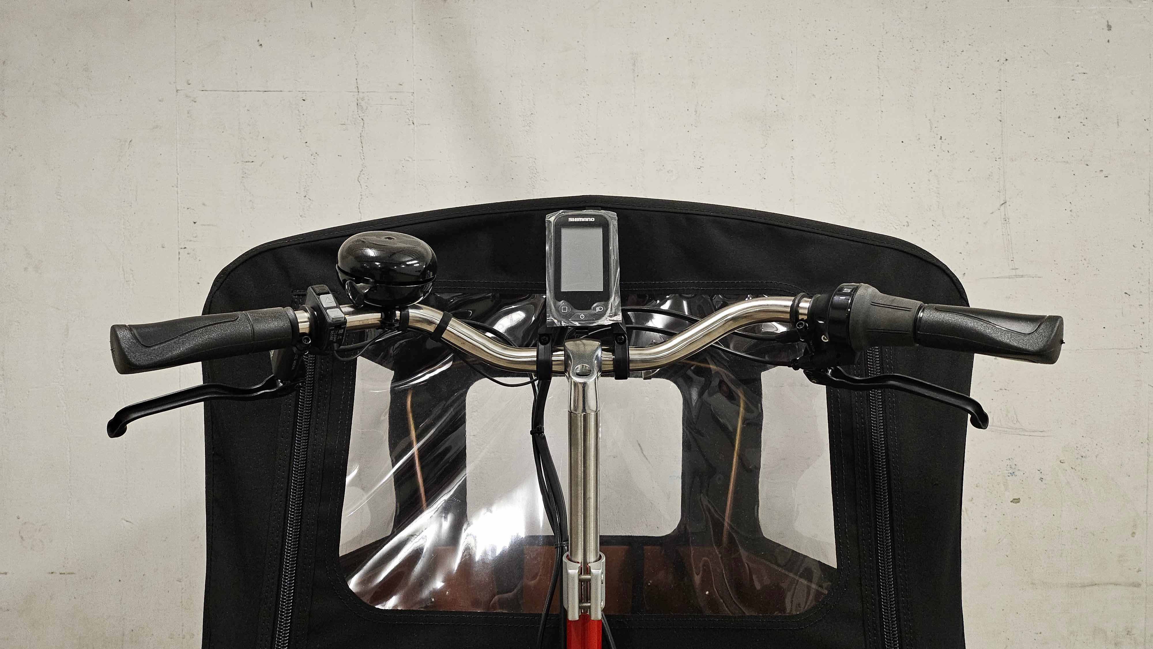 Bakfiets Trike Wide Cruiser Steps rot | 500WH | E-Lastenrad | 2024 | Freilauf-Nabe