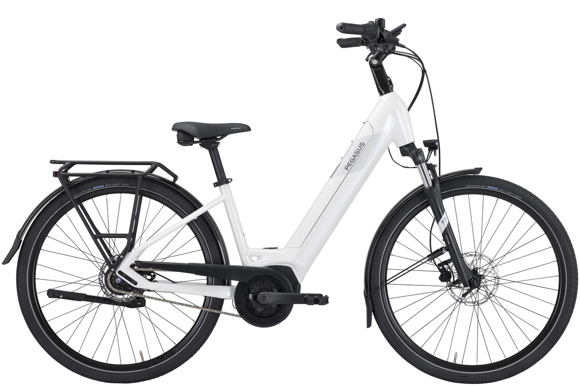 Pegasus SOLERO EVO 8 R weiß | 500WH | E-Bike Damen City | 2024 | Rücktritt-Nabe