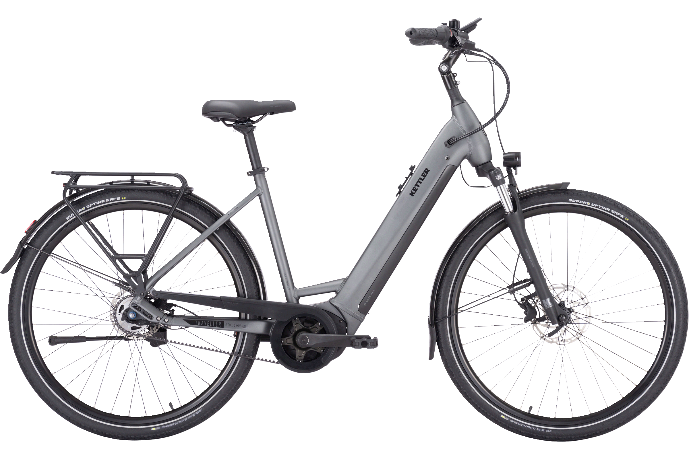 Kettler E-TRAVELLER GOLD 5 PLUS BELT grau | 625WH | E-Bike Damen City | 2024 | Rücktritt-Nabe
