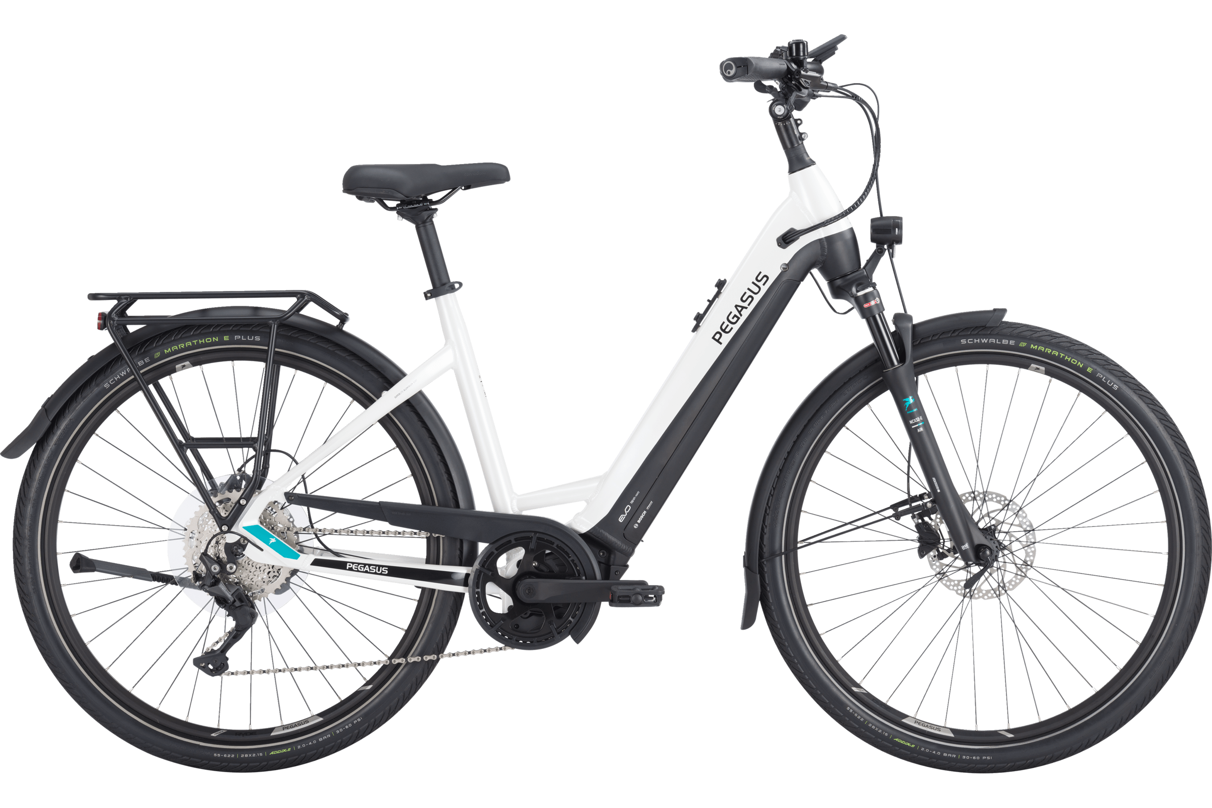 Pegasus Premio Evo 10 Lite weiß | 750WH | E-Bike Damen Trekking | 2024 | Kettenschaltung