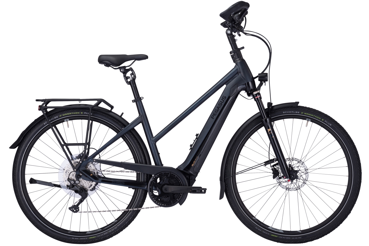 Pegasus Premio EVO 10 Lite COMFORT schwarz | 500WH | E-Bike Damen Trekking | 2023 | Kettenschaltung Pegasus Premio EVO 10 Lite COMFORT schwarz | 500WH | E-Bike Damen Trekking | 2023 | Kettenschaltung