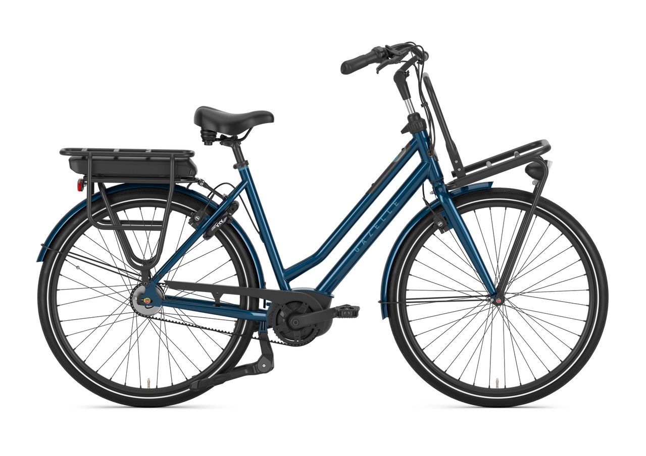Gazelle HeavyDuty C5 HMB Smart blau | 500WH | E-Bike Damen City | 2025 | Freilauf-Nabe