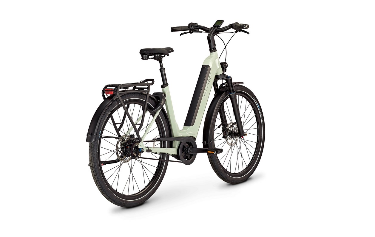 Kalkhoff IMAGE 5.B ADVANCE+ grau (hell) | 625WH | E-Bike Damen City | 2024 | Freilauf-Nabe