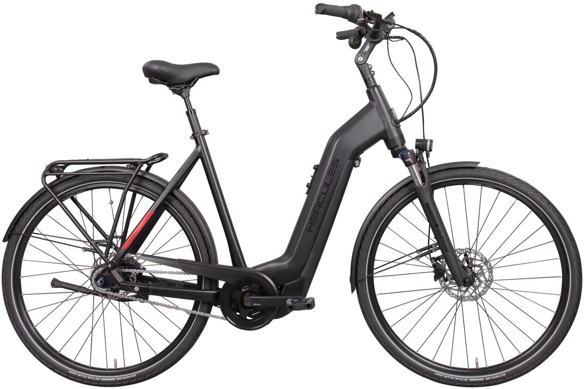Hercules Intero I-R8 schwarz | 630WH | E-Bike Damen City | 2024 | Rücktritt-Nabe