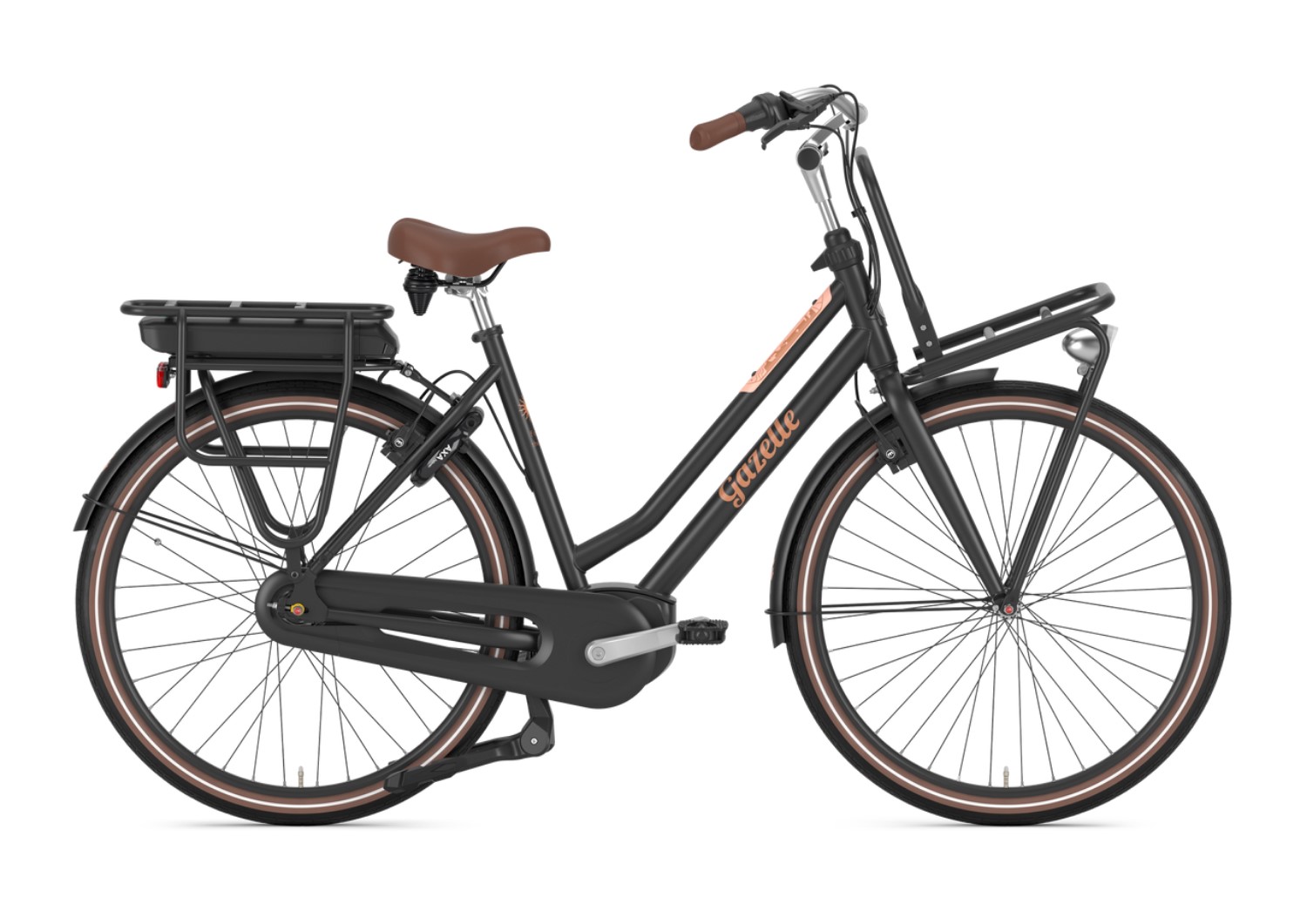 Gazelle Miss Grace C7 HMB Smart schwarz | 500WH | E-Bike Damen City | 2024 | Freilauf-Nabe