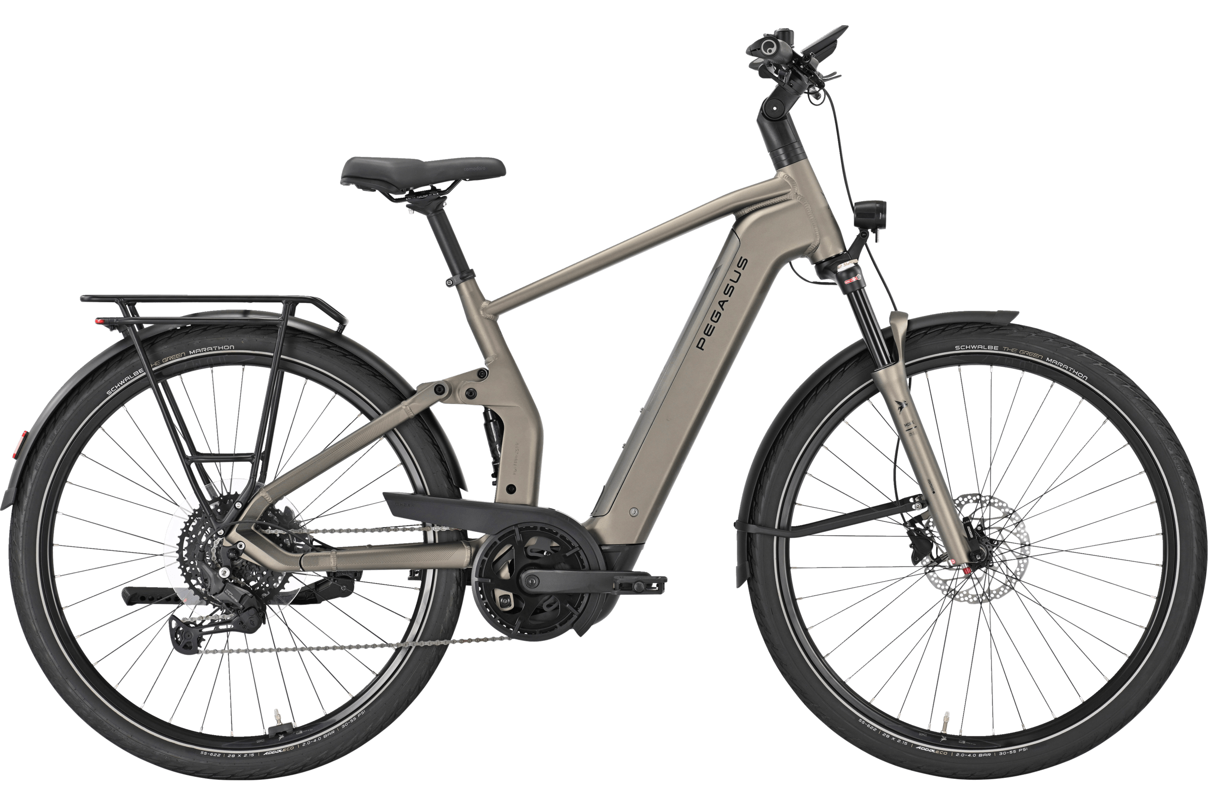 Pegasus PREMIO EVO FS10 Lite grau | 800WH | E-Bike Herren Trekking | 2025 | Kettenschaltung