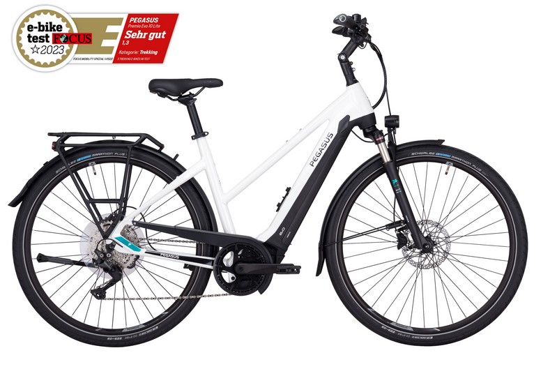 Pegasus Premio Evo 10 Lite weiß | 625WH | E-Bike Damen Trekking | 2024 | Kettenschaltung