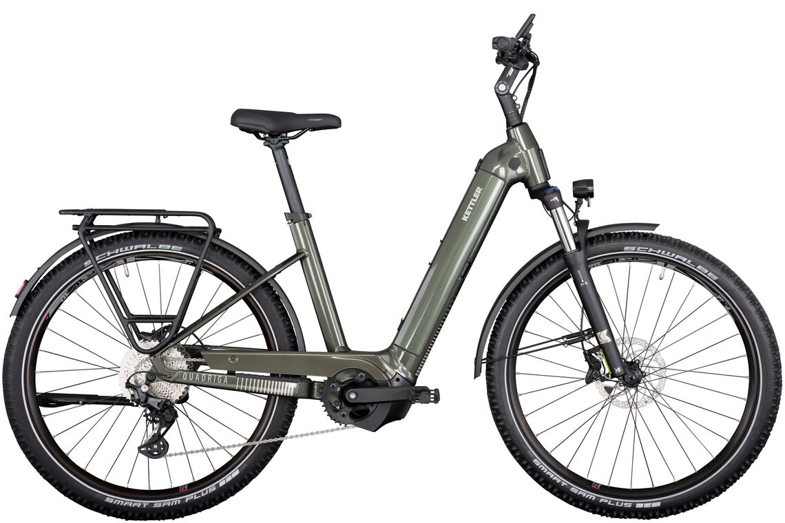 Kettler QUADRIGA TOWN & COUNTRY CX10 L grün | 750WH | E-Bike Damen Trekking | 2024 | Kettenschaltung