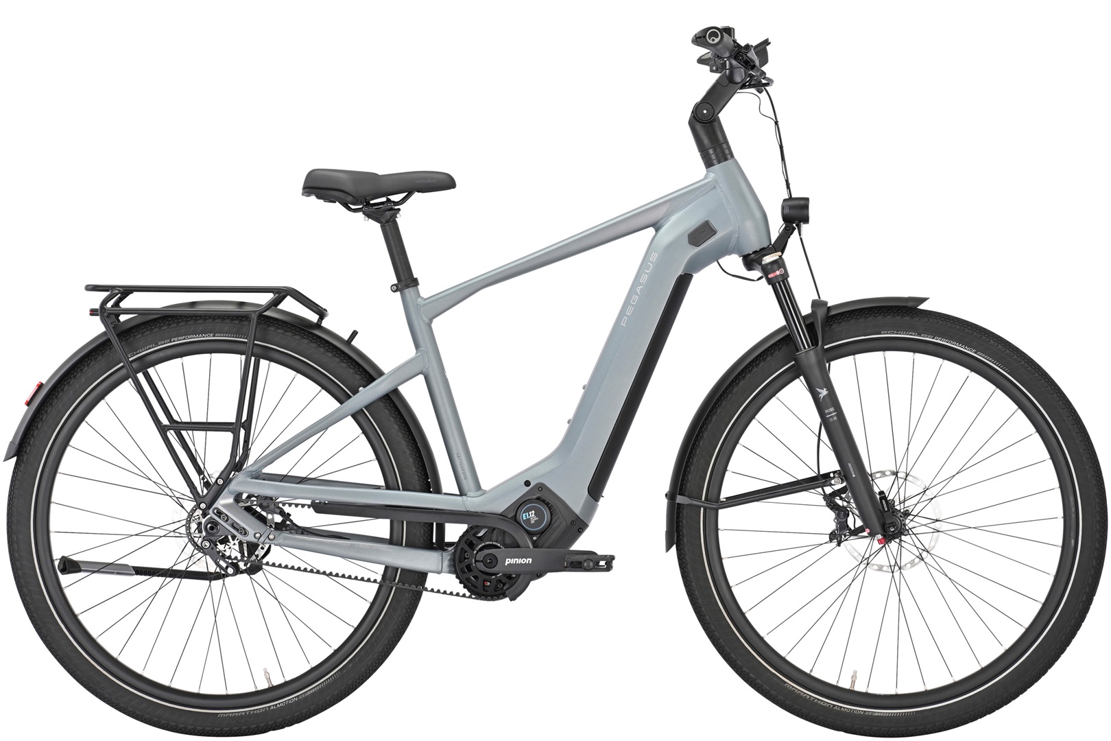 Pegasus ESTREMO EVO 12 Lite grau (hell) | 700WH | E-Bike Herren Trekking | 2025 | Getriebetechnik