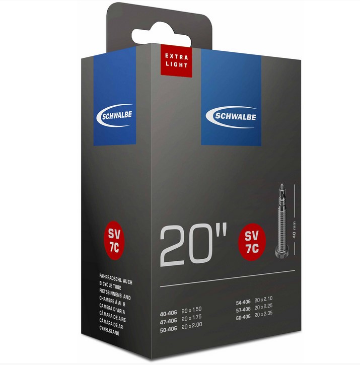 Schwalbe Schlauch SV7C 20" 40/60-406 Französiches Ventil