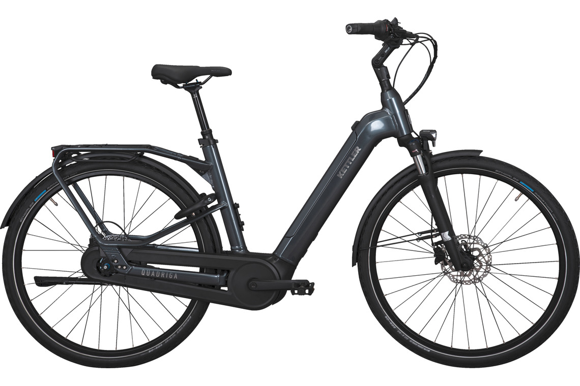 Kettler QUADRIGA P5 HD BELT RT grau | 625WH | E-Bike Damen City | 2024 | Rücktritt-Nabe