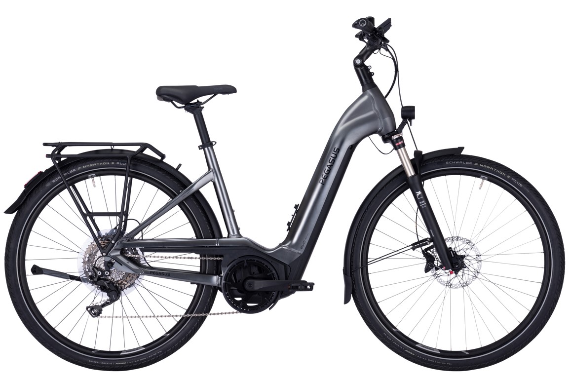 Pegasus Premio EVO 10 Lite ABS grau | 750WH | E-Bike Damen Trekking | 2023 | Kettenschaltung