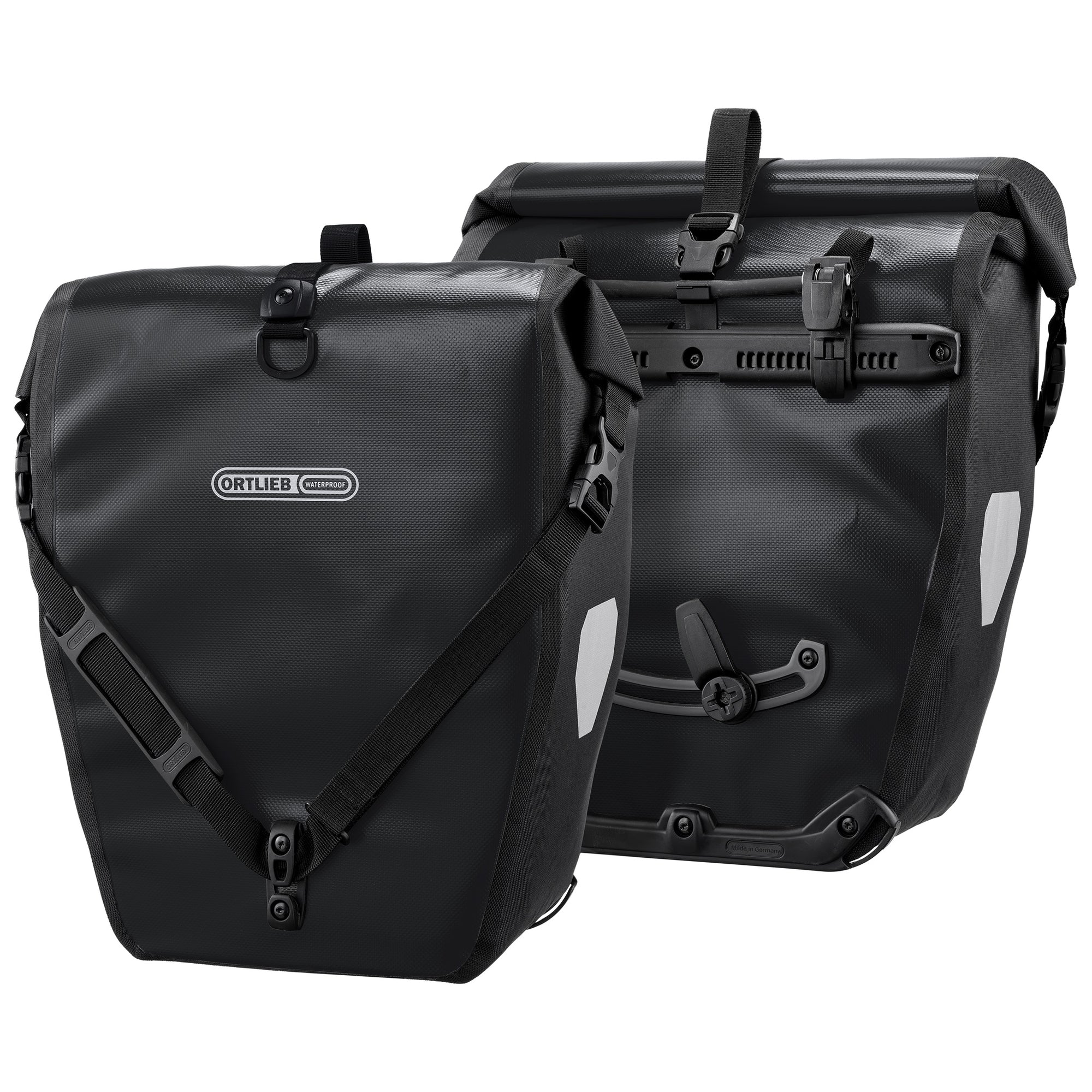 Back-Roller Classic schwarz Seitentaschen wasserdicht