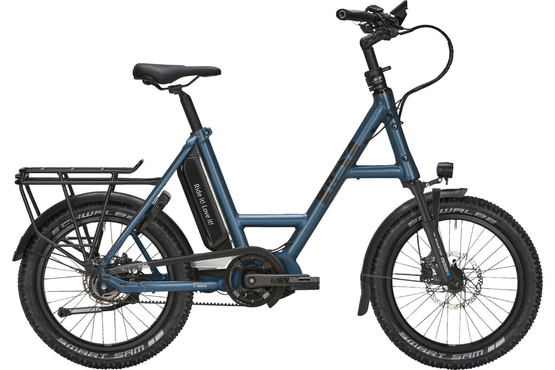 i:SY E5 ZR ADVENTURE blau | 545WH | E-Bike Kompakt | 2024 | Freilauf-Nabe