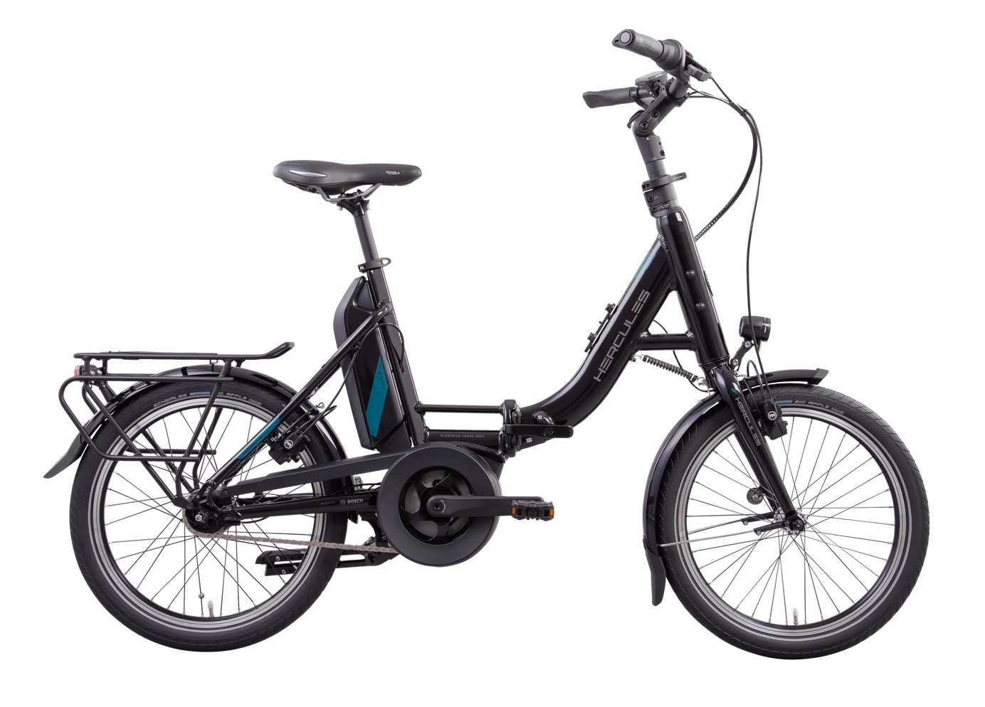Hercules Rob Fold R7 schwarz | 400WH | E-Faltrad | 2023 | Rücktritt-Nabe