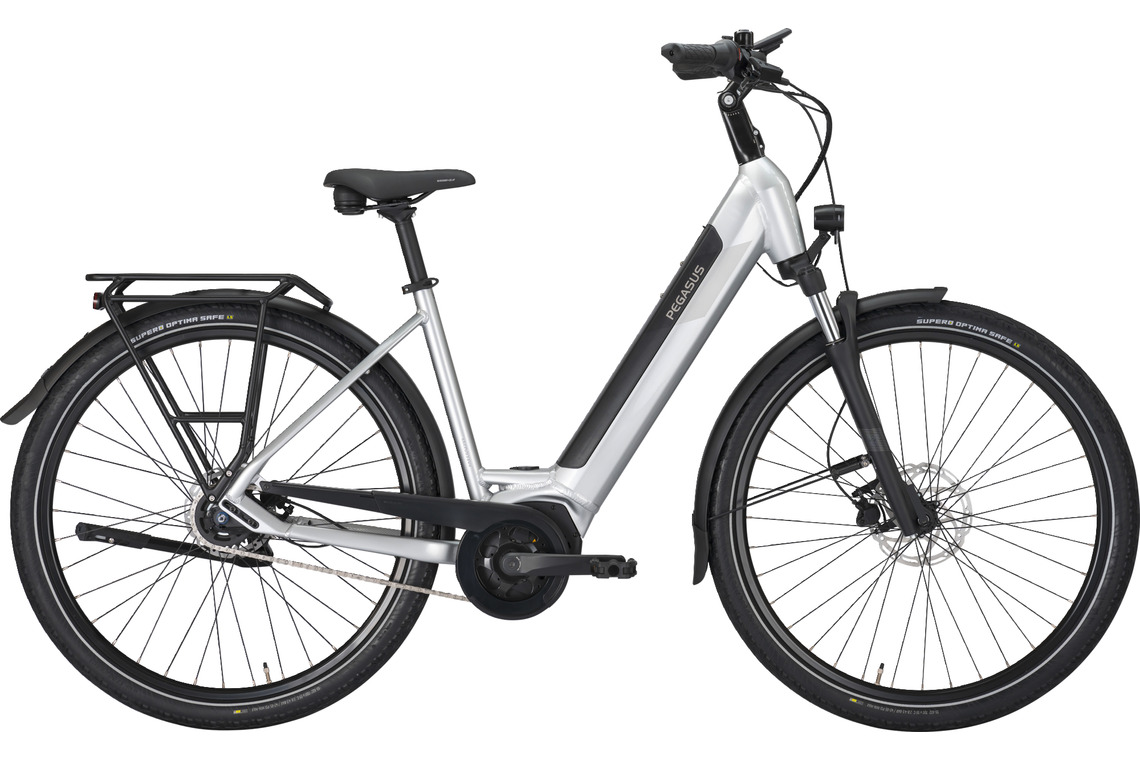Pegasus SOLERO EVO 5 R silber | 750WH | E-Bike Damen City | 2024 | Rücktritt-Nabe